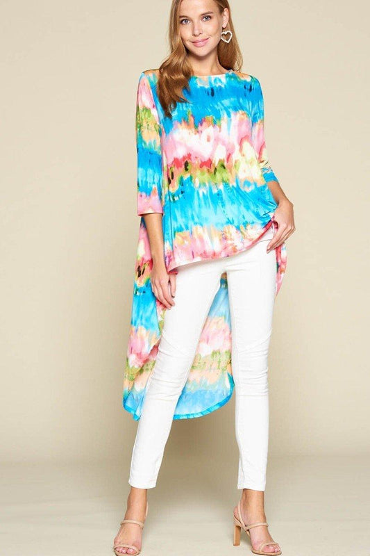 Venechia High Low Tunic Top