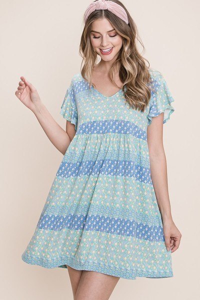 Flirty Floral Babydoll Dress