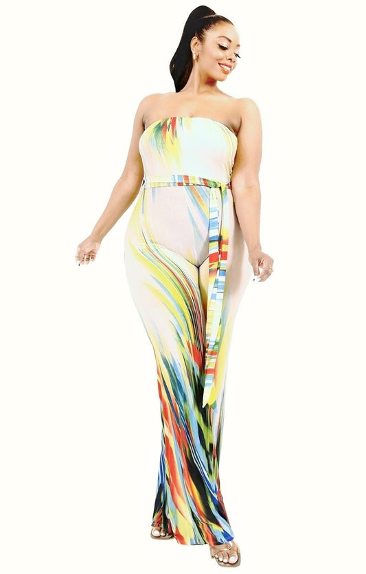 Curvy Collection Off Shoulder Jumpsuit