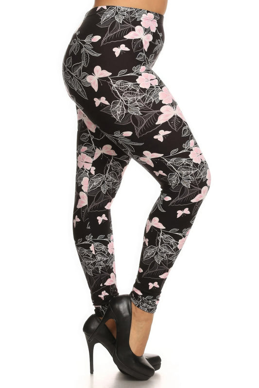 Curvy Collection Super Soft Butterfly Legging