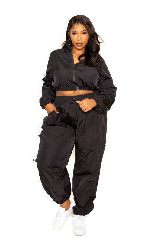 Curvy Collection Active Zip Up Set