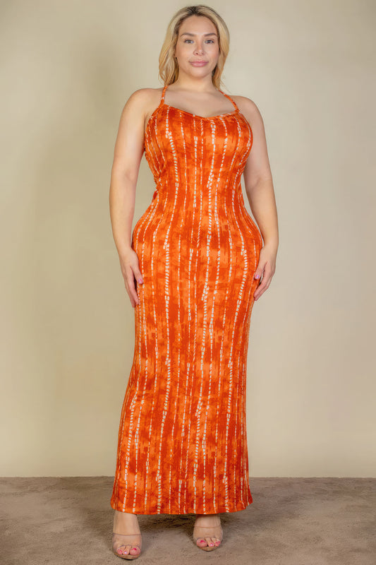 Curvy Collection Tie Dye Maxi Dress