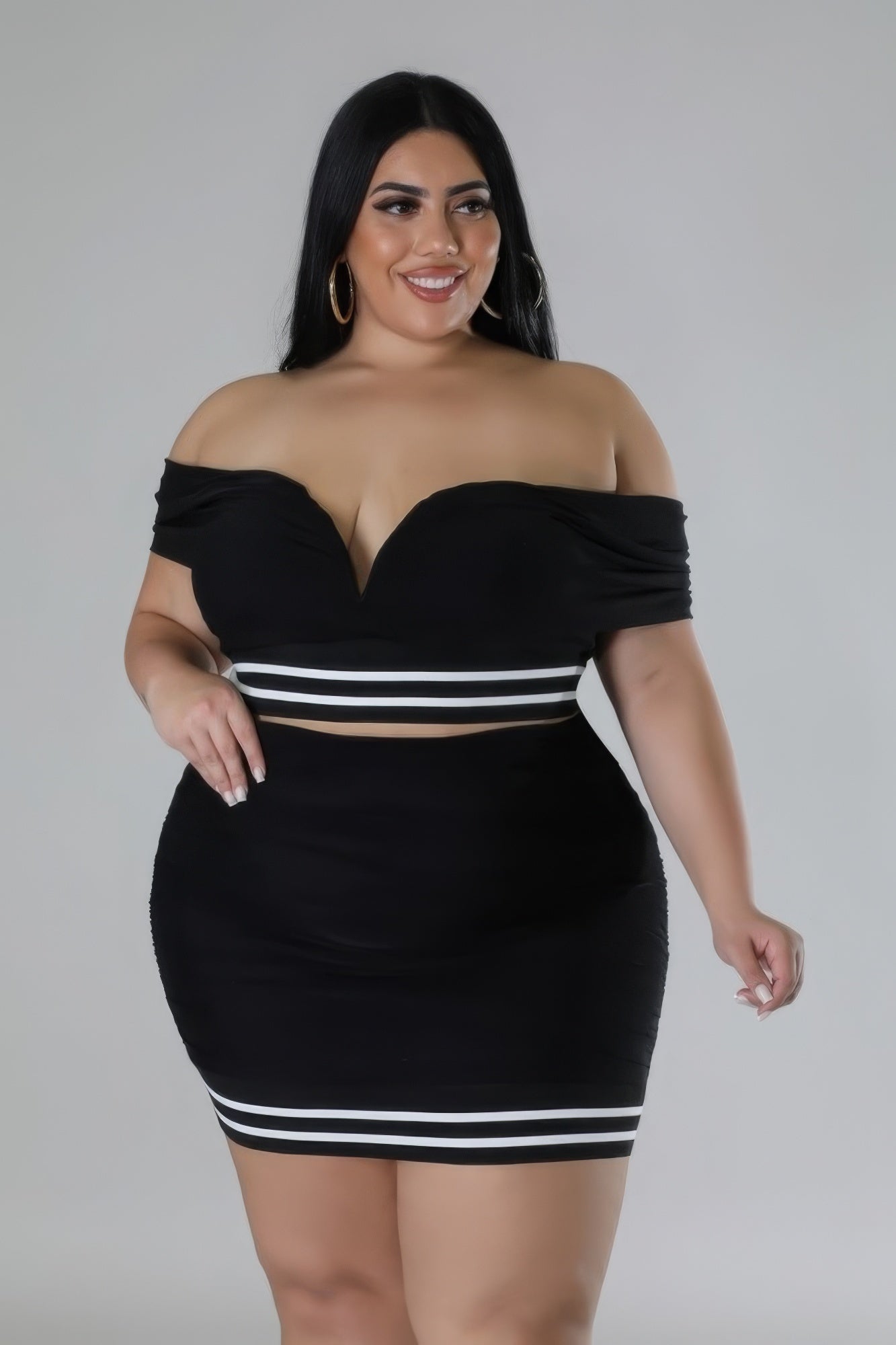 Curvy Collection Stretch Skirt Set