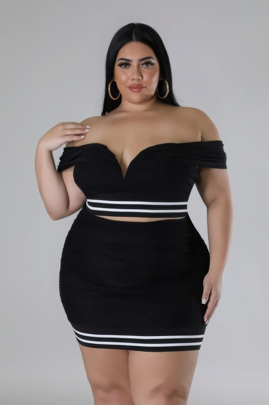 Curvy Collection Stretch Skirt Set