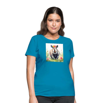 Flower Princess Women's Tee - turquoise