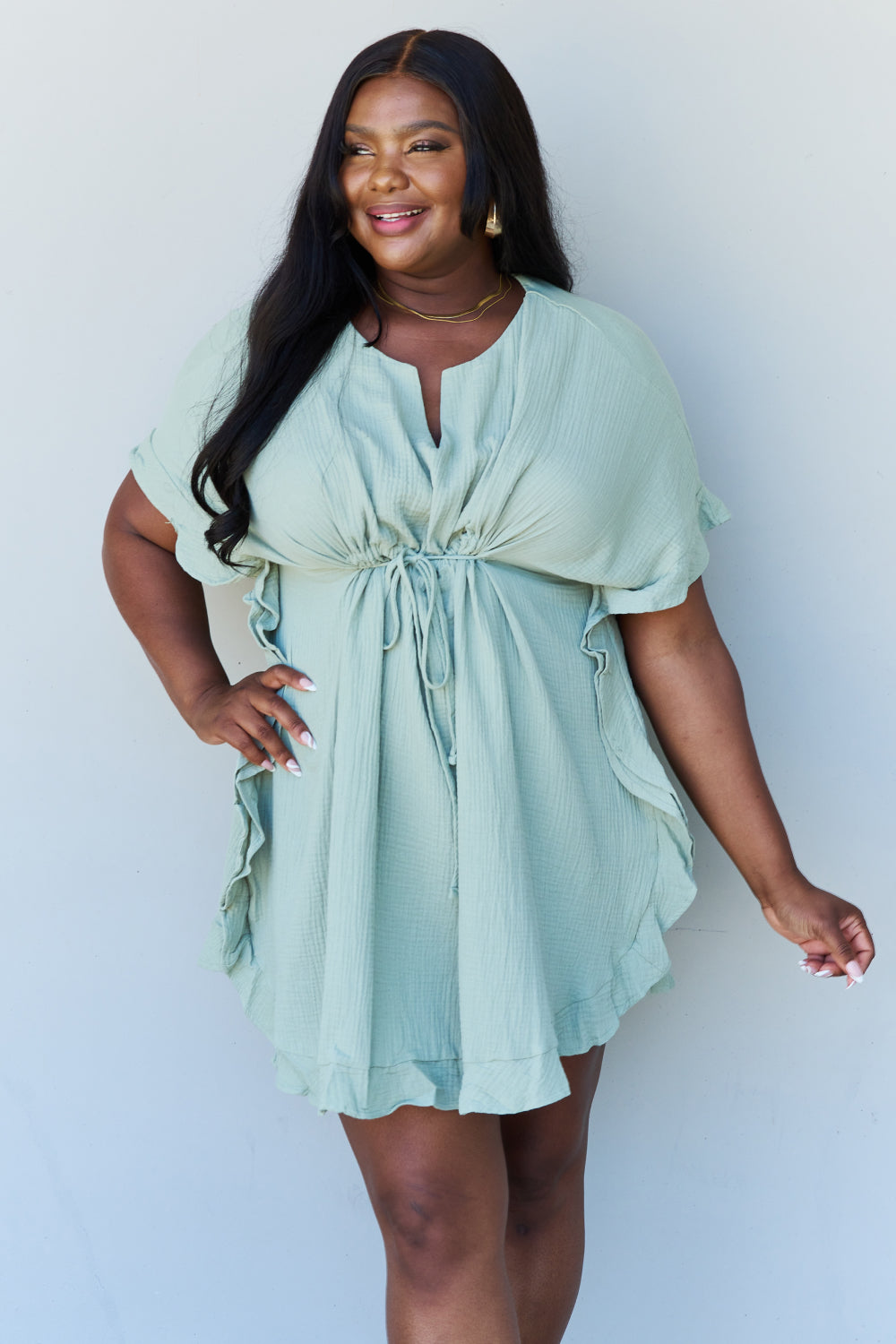 Ninexis Out Of Time Ruffle Hem Dress