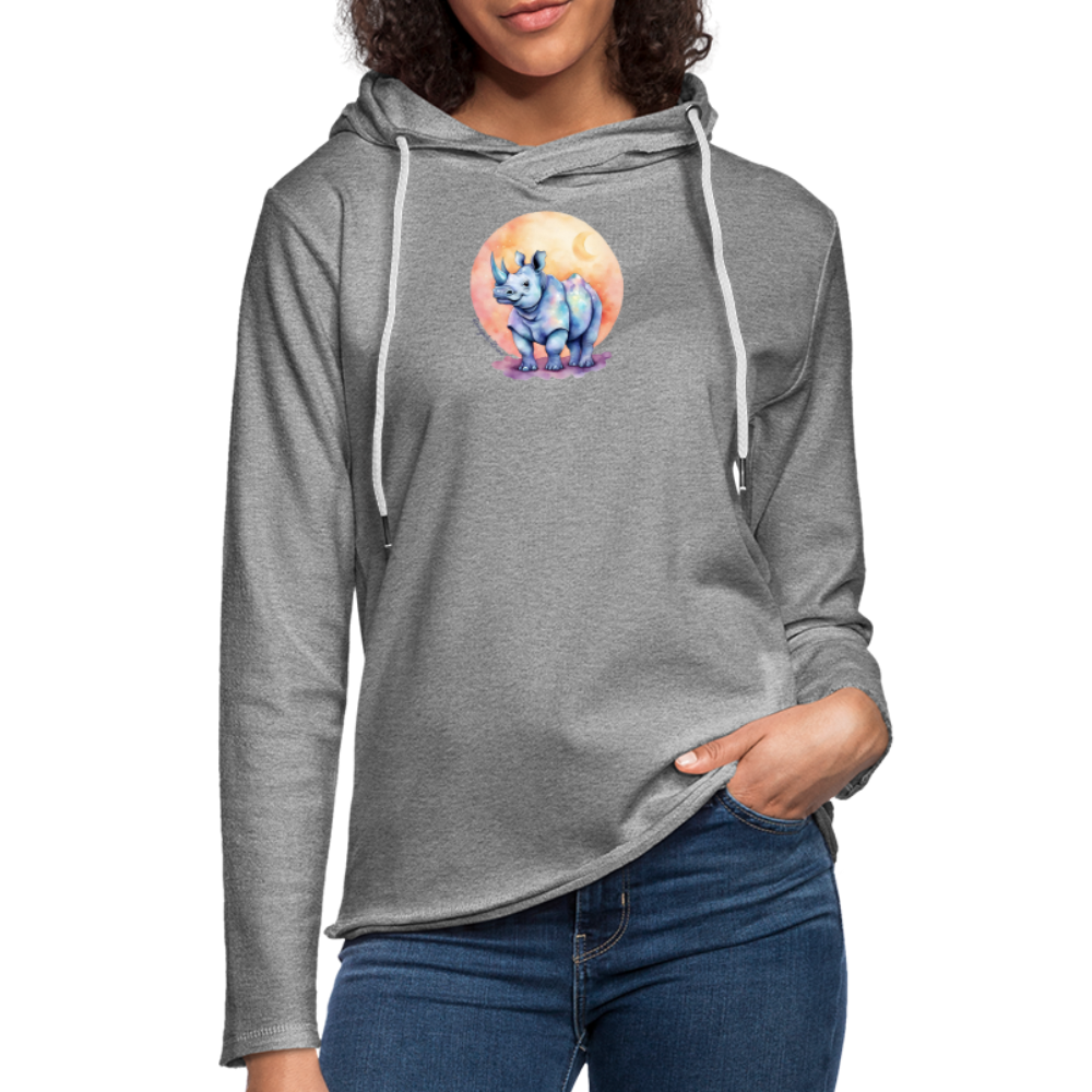 Rhino Moon Sprite Hoodie - heather gray