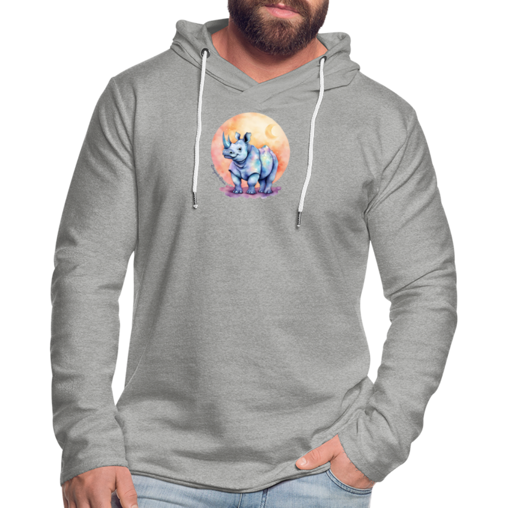 Rhino Moon Sprite Hoodie - heather gray