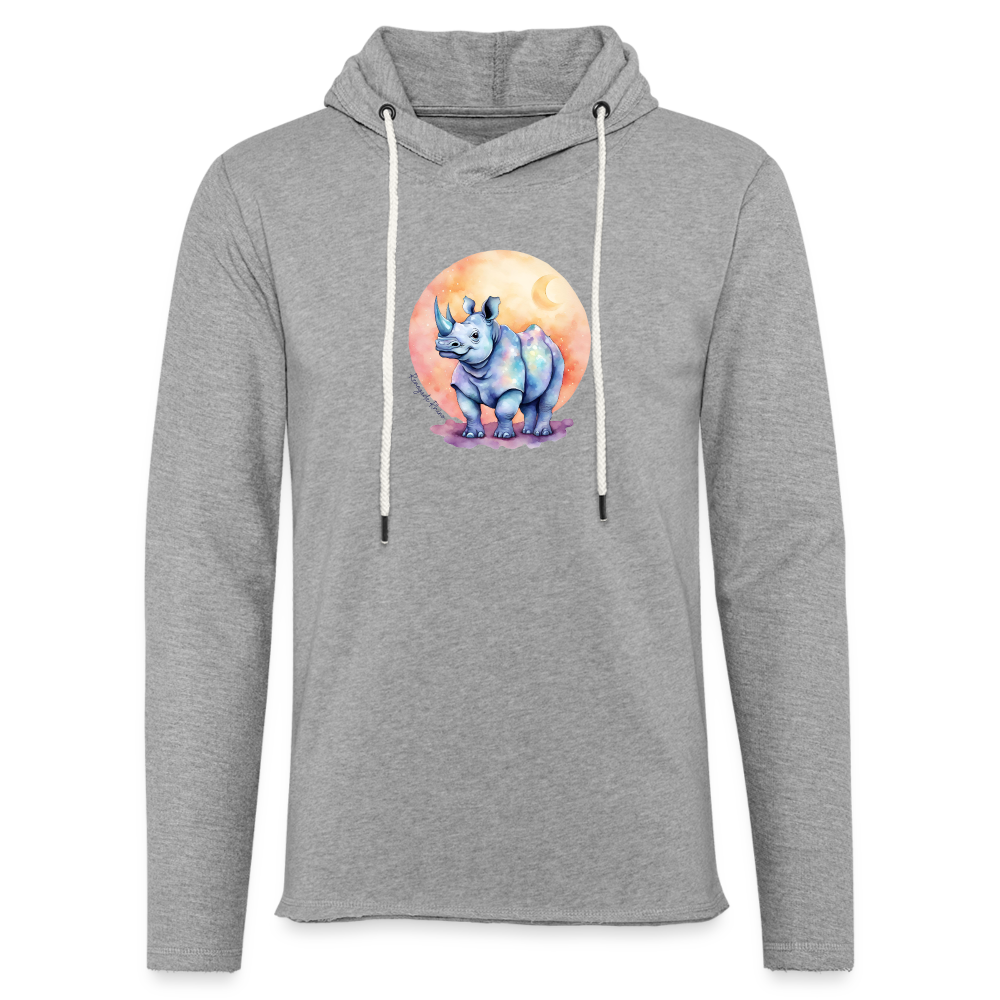 Rhino Moon Sprite Hoodie - heather gray