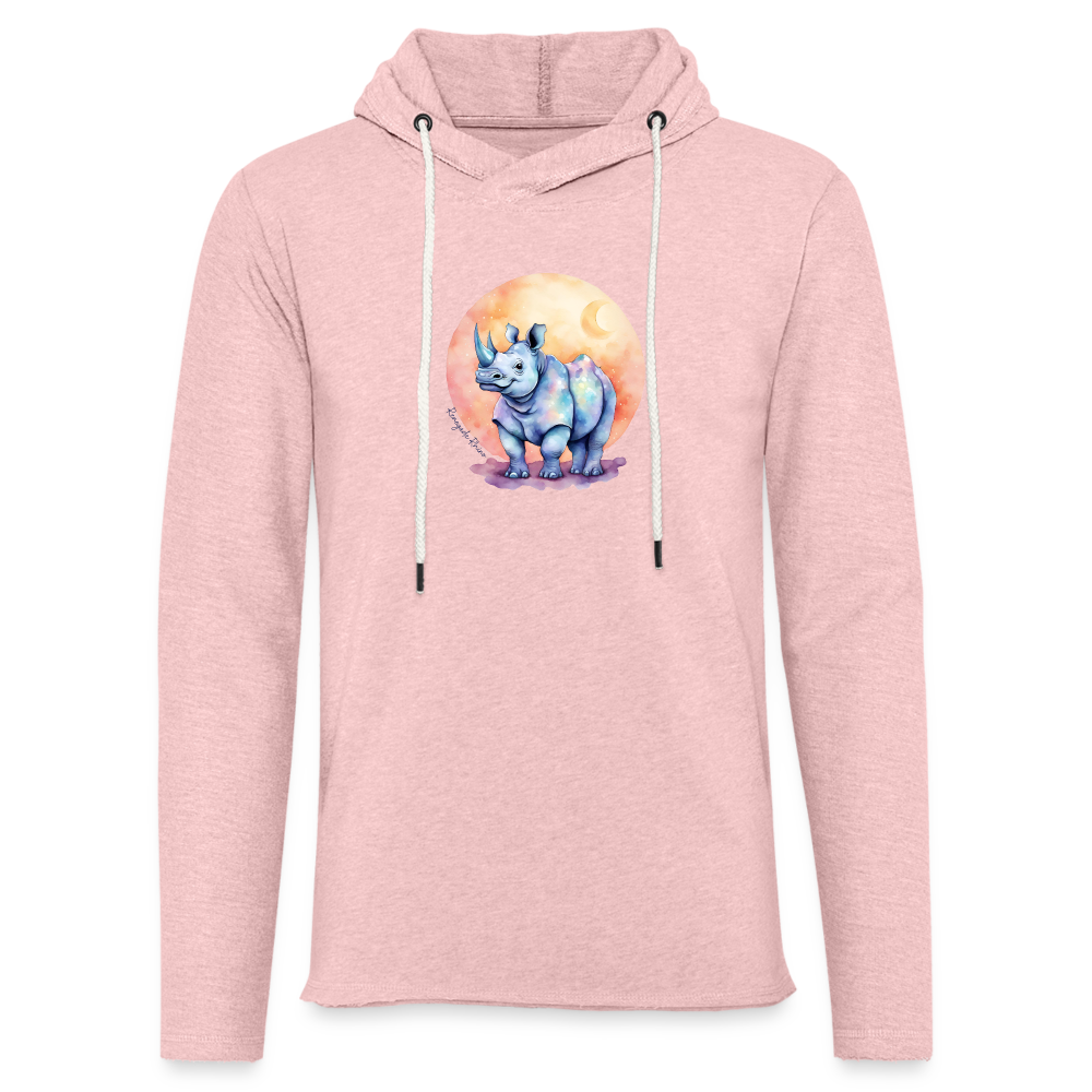 Rhino Moon Sprite Hoodie - cream heather pink