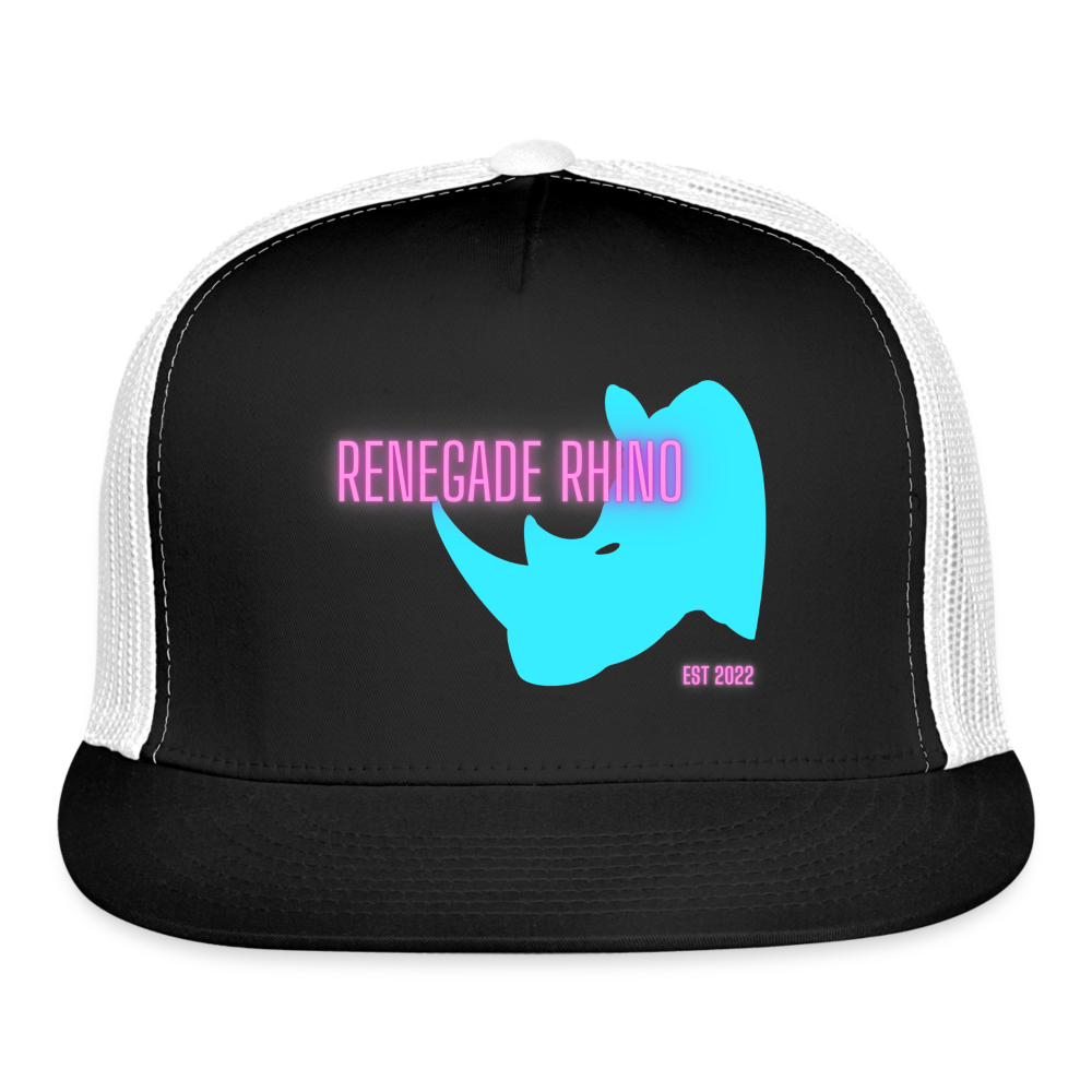 Renegade Rhino Trucker Cap - black/white