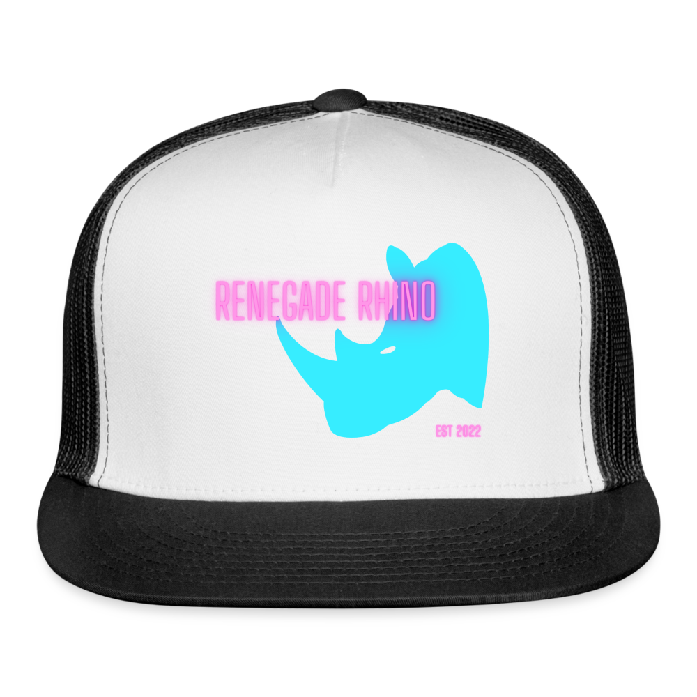 Renegade Rhino Trucker Cap - white/black