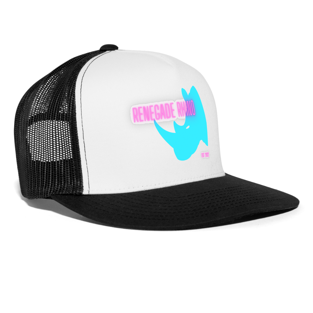 Renegade Rhino Trucker Cap - white/black