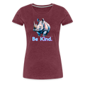 Be Kind Tee - heather burgundy