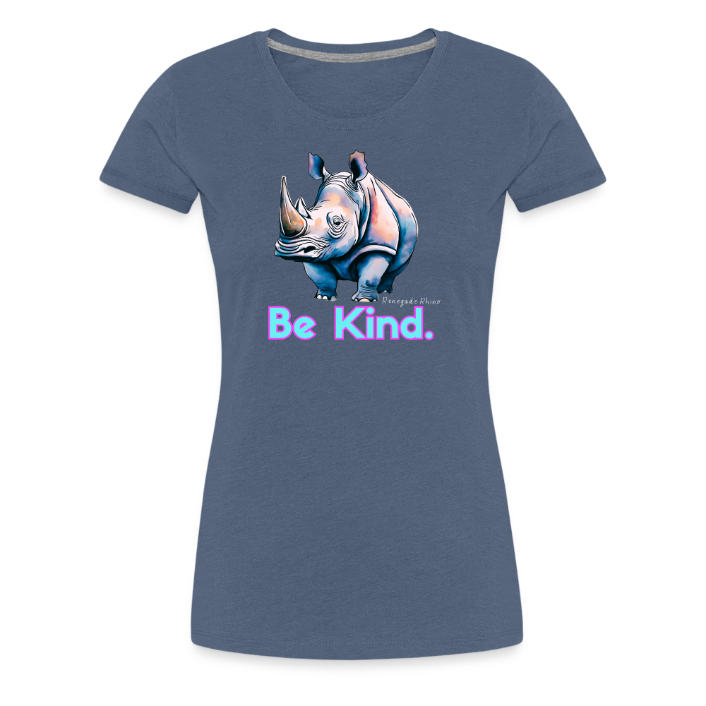 Be Kind Tee - heather blue