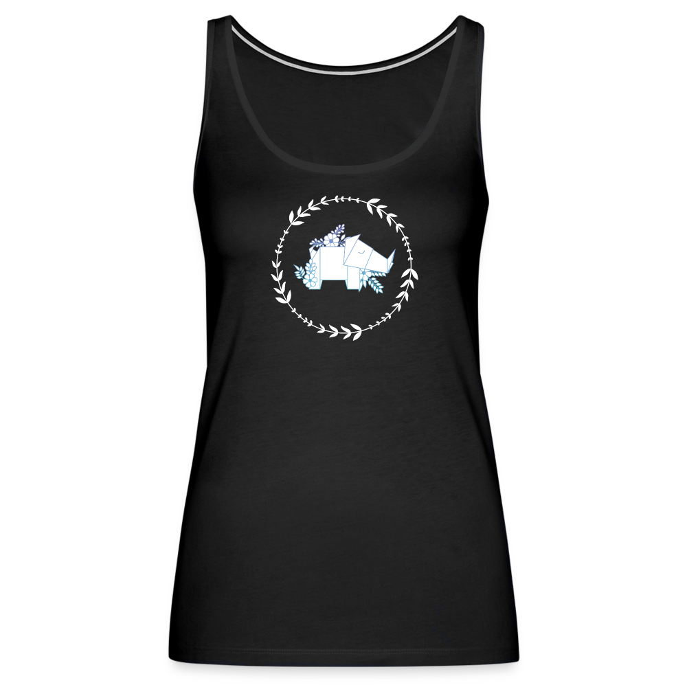 Rhino Origami Premium Tank Top - black