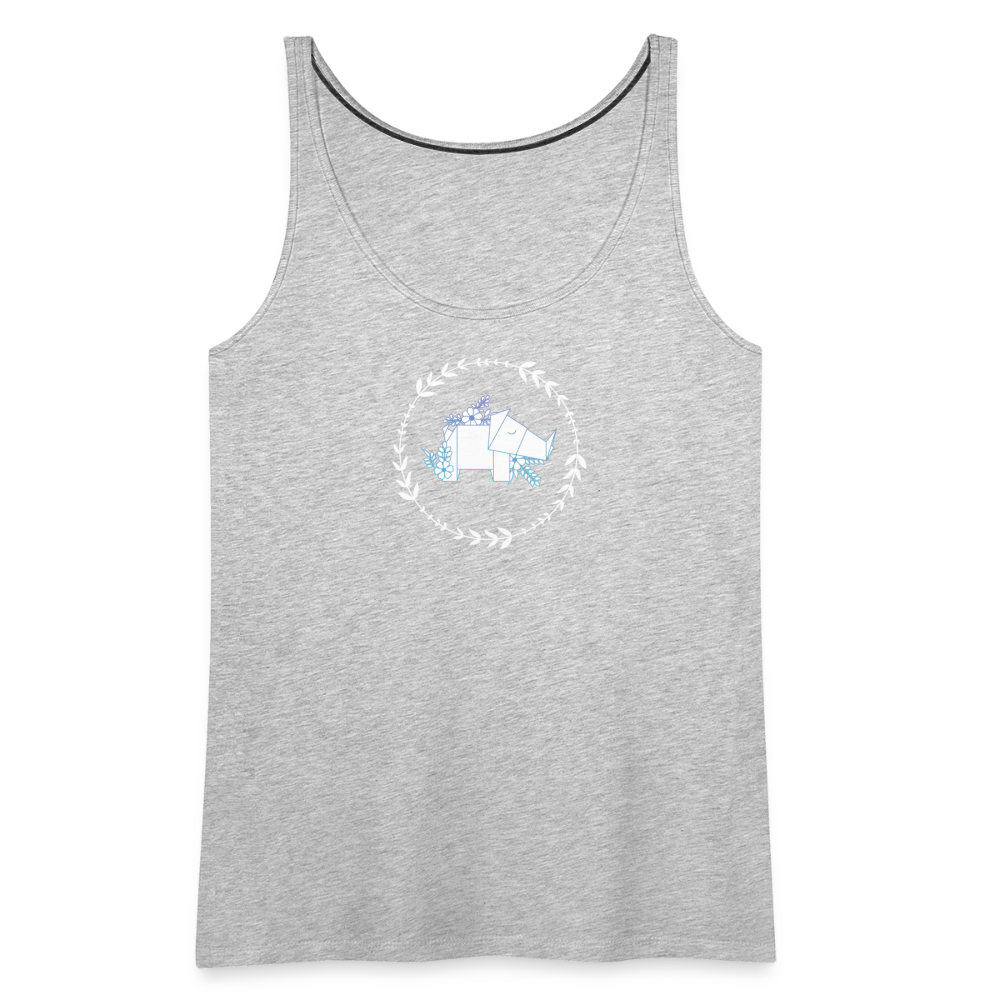 Rhino Origami Premium Tank Top - heather gray