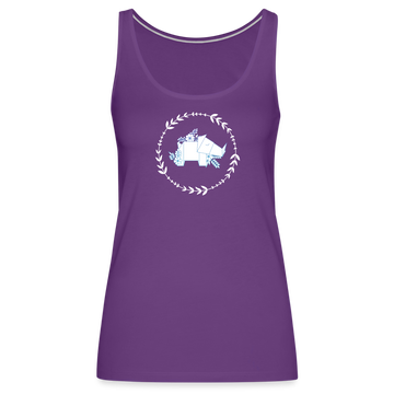 Rhino Origami Premium Tank Top - purple