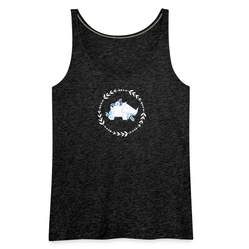 Rhino Origami Premium Tank Top - charcoal grey