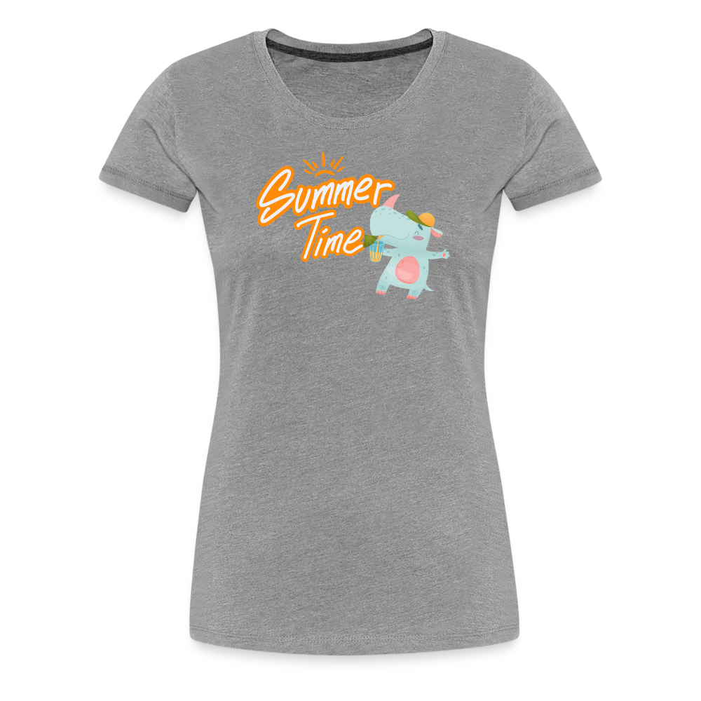 Rhino Summer Time Premium Tee - heather gray