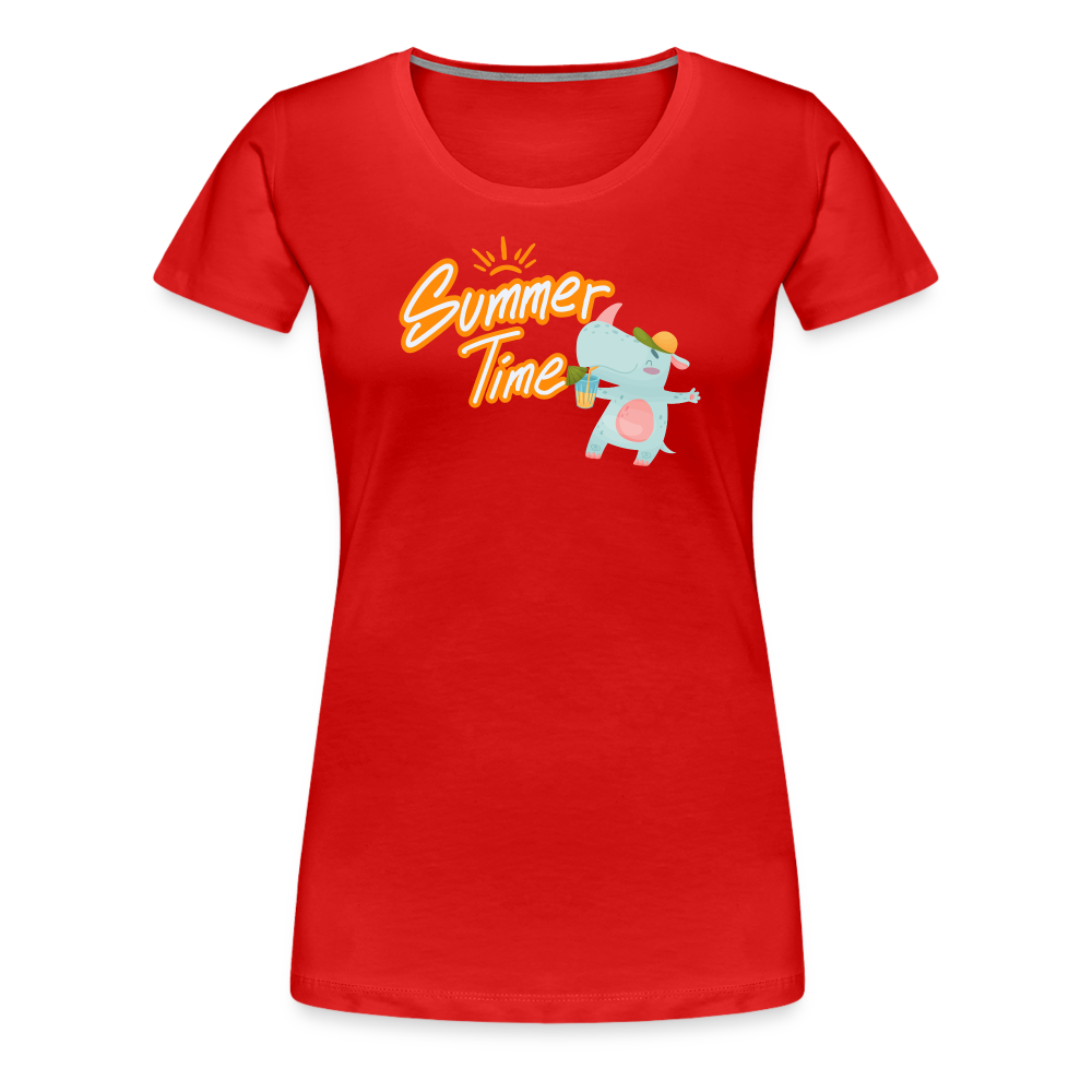 Rhino Summer Time Premium Tee - red