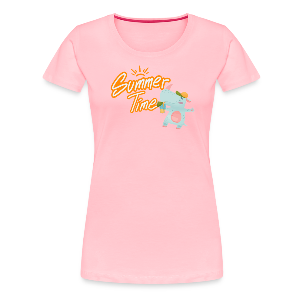 Rhino Summer Time Premium Tee - pink