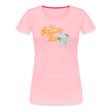 Rhino Summer Time Premium Tee - pink