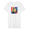 Tie Dye and Rhino Ultra Cotton Tee - white