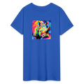 Tie Dye and Rhino Ultra Cotton Tee - royal blue