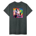 Rhino and Tie Dye Ultra Cotton Tee - deep heather