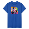 Rhino and Tie Dye Ultra Cotton Tee - royal blue