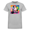 Rhino and Tie Dye Ultra Cotton Tee - heather gray