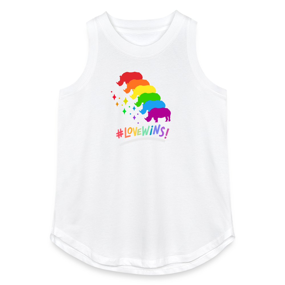 Love Wins Women's Relaxed Tank Top - white