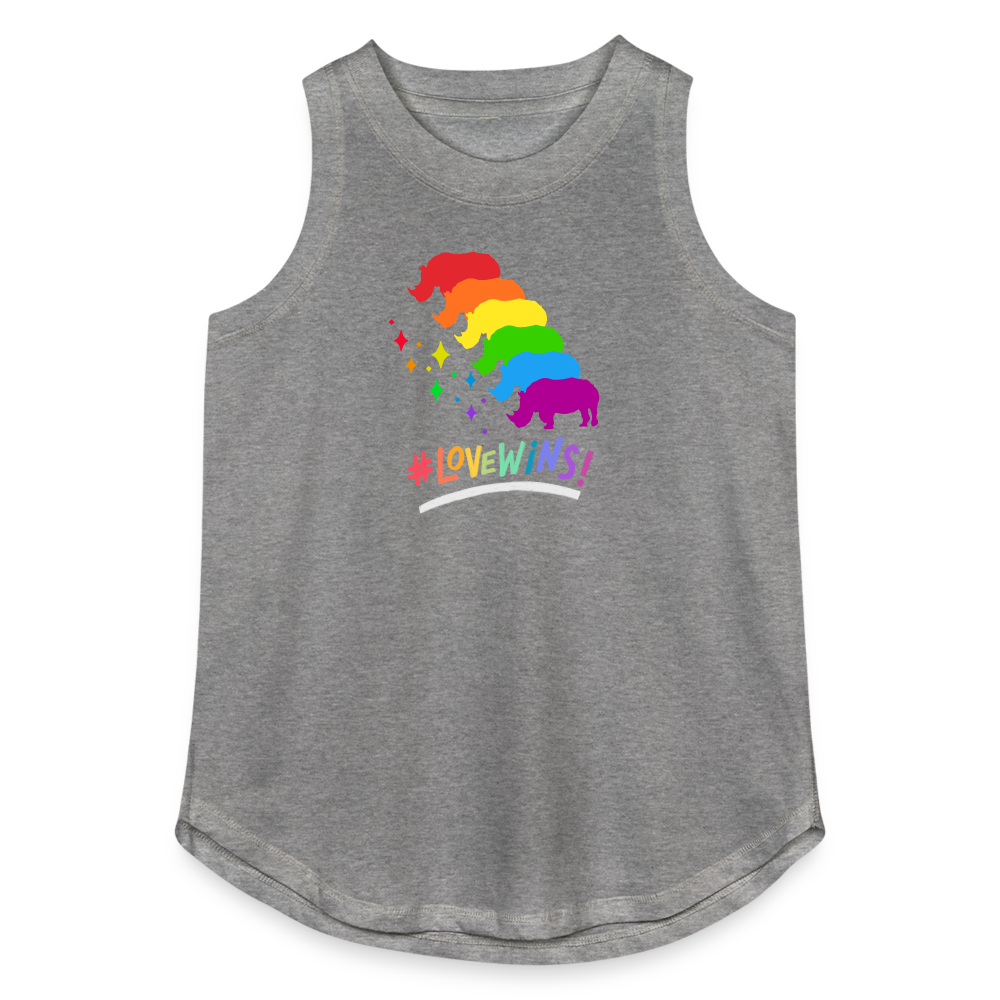 Love Wins Women's Relaxed Tank Top - granite heather 