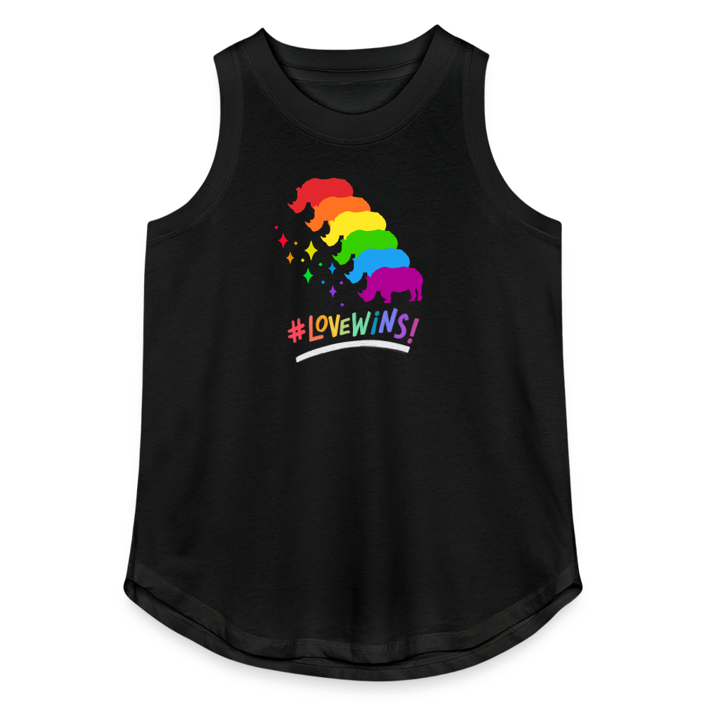 Love Wins Women's Relaxed Tank Top - black