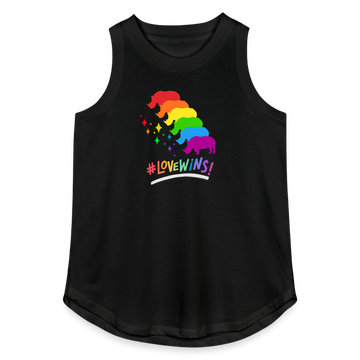 Love Wins Women's Relaxed Tank Top - black