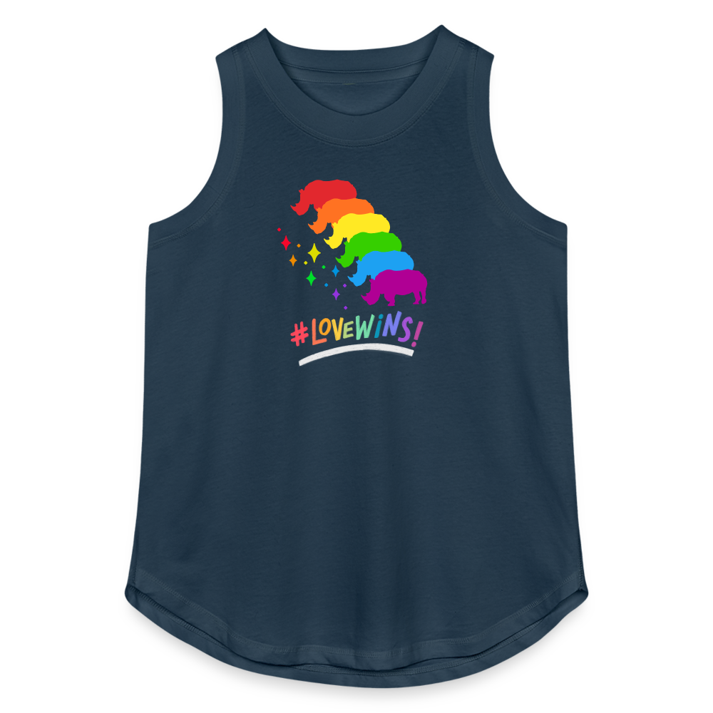 Love Wins Women's Relaxed Tank Top - denim