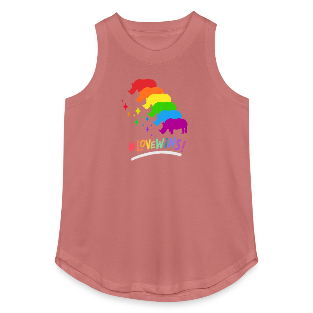 Love Wins Women's Relaxed Tank Top - mauve