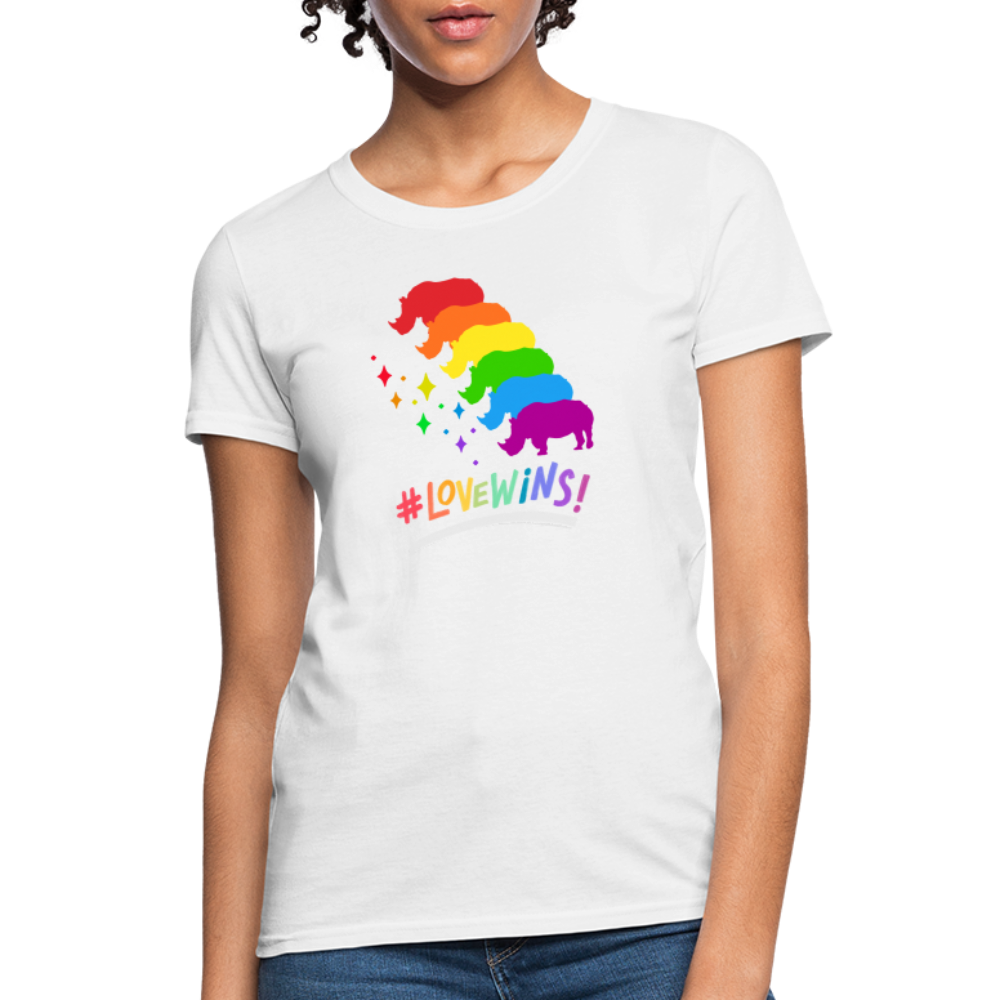 Love Win's Women's Tee - white