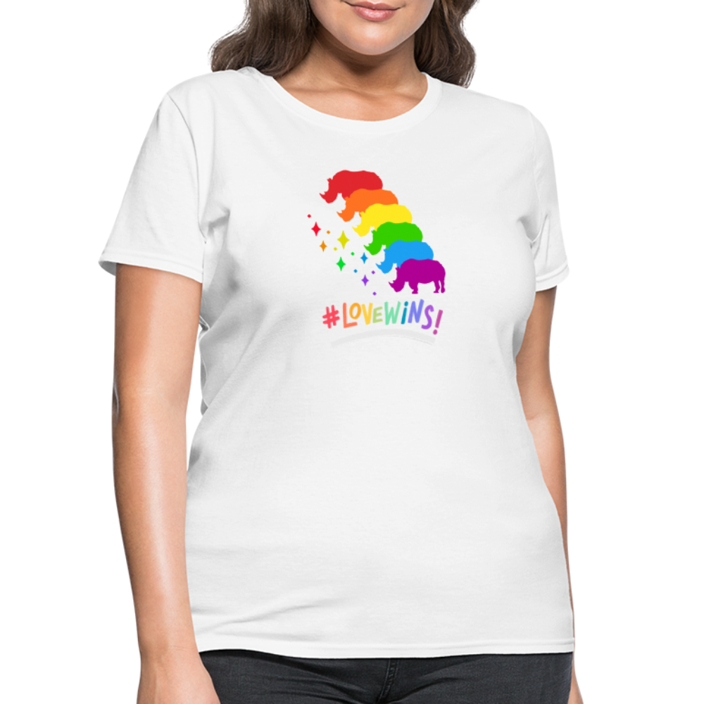 Love Win's Women's Tee - white