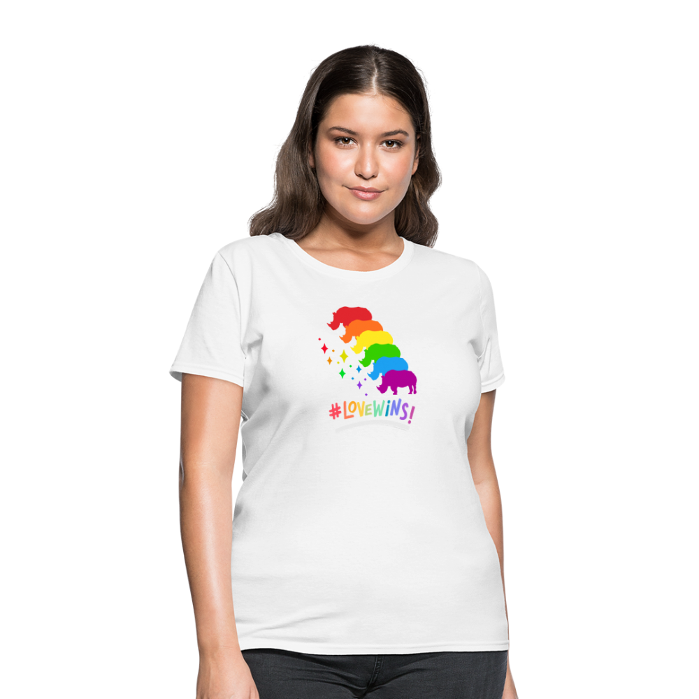 Love Win's Women's Tee - white