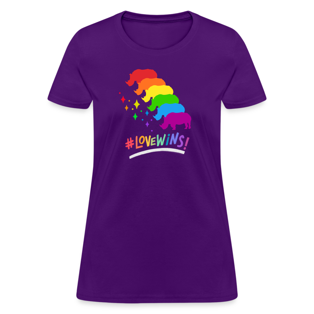 Love Win's Women's Tee - purple