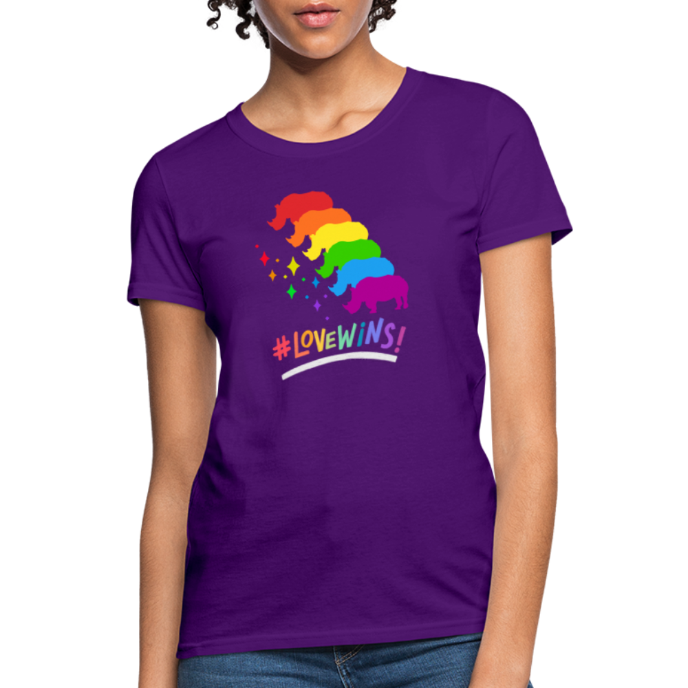 Love Win's Women's Tee - purple