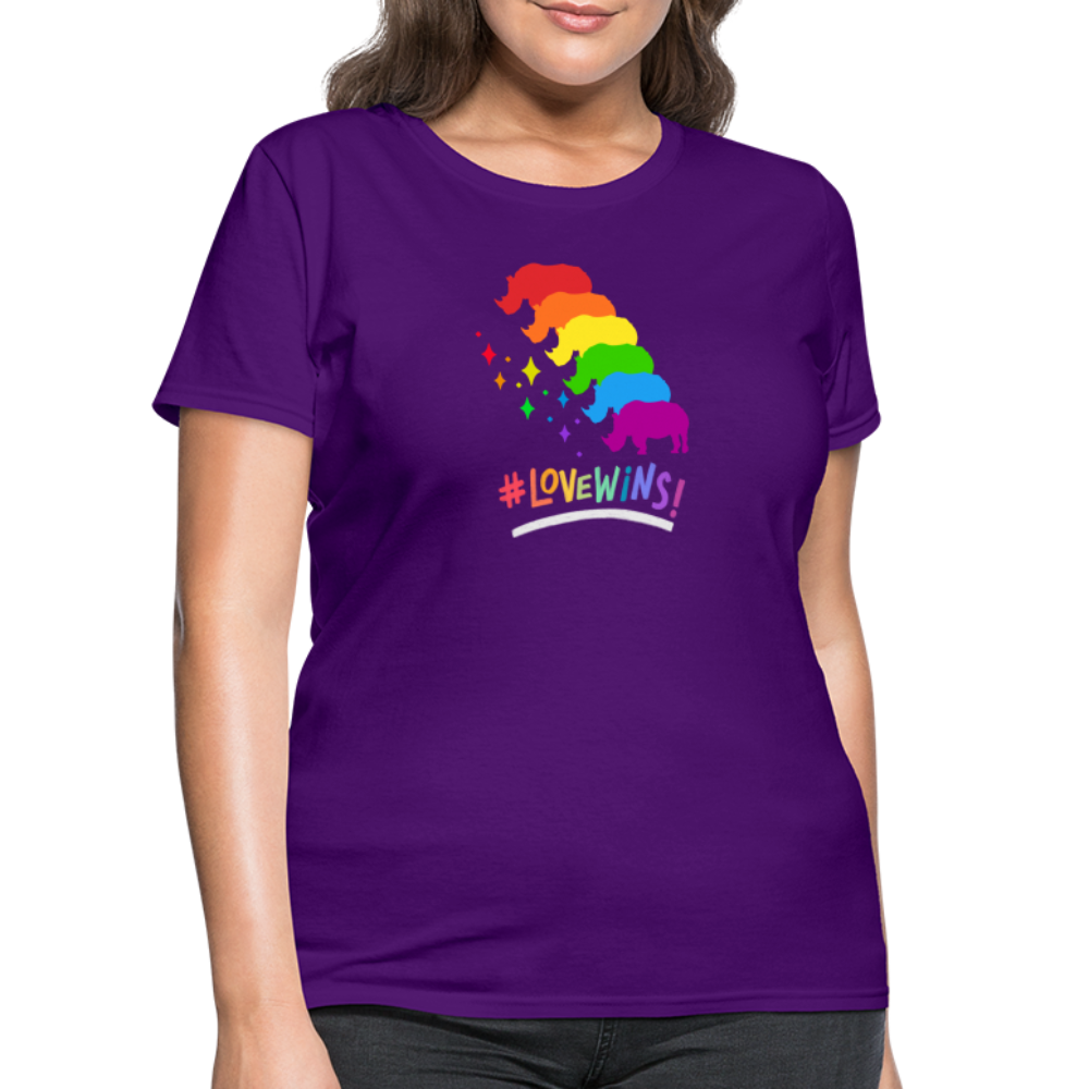 Love Win's Women's Tee - purple