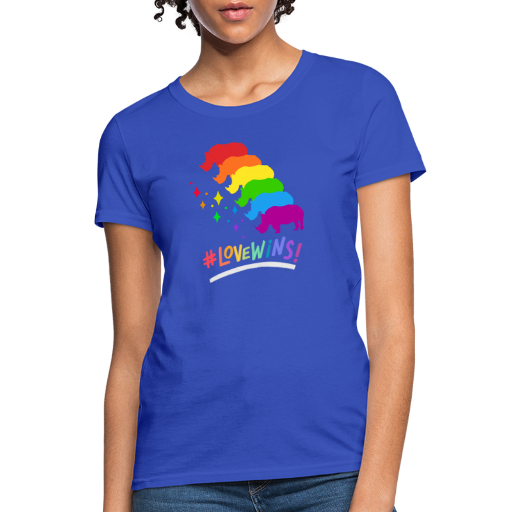 Love Win's Women's Tee - royal blue