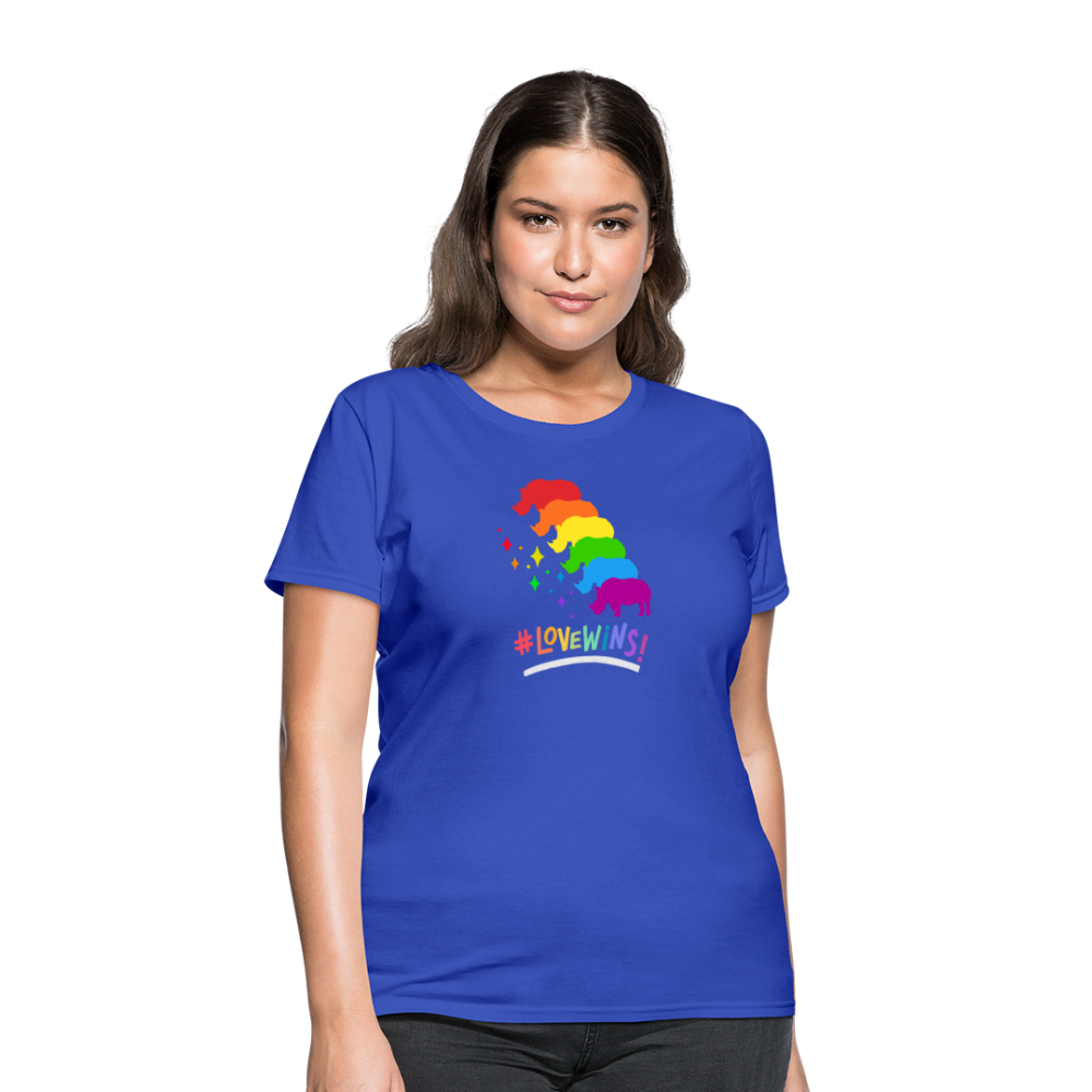 Love Win's Women's Tee - royal blue