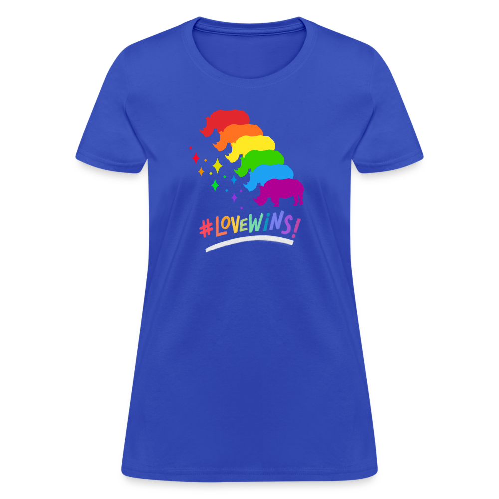 Love Win's Women's Tee - royal blue