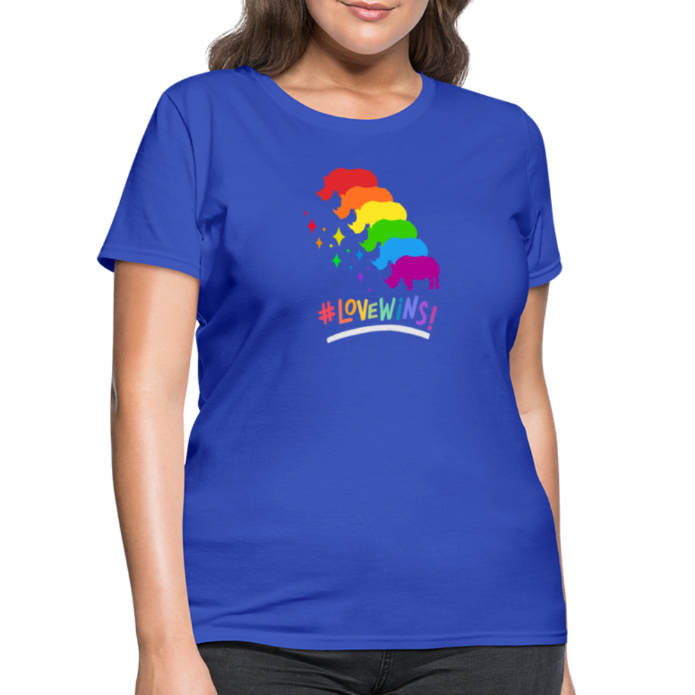 Love Win's Women's Tee - royal blue