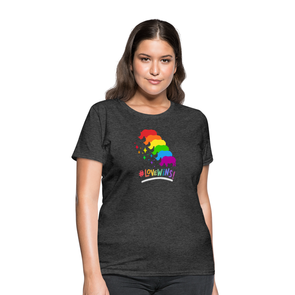 Love Win's Women's Tee - heather black