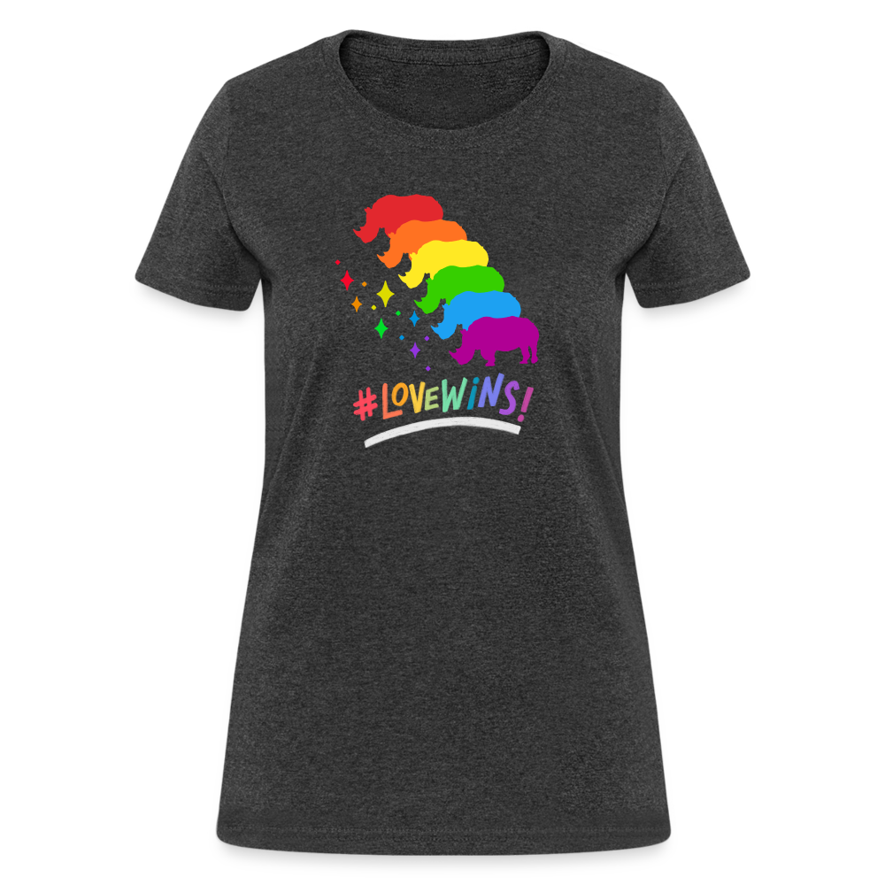 Love Win's Women's Tee - heather black